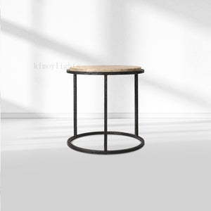 SalVerve Stone Round Side Table