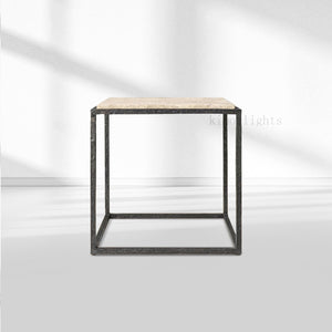 SalVerve Stone Square Side Table