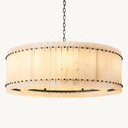 Mara Alabaster Round Chandelier 48"