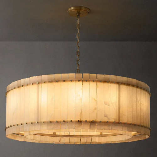 Sanma Alabaster Round Chandelier 48"