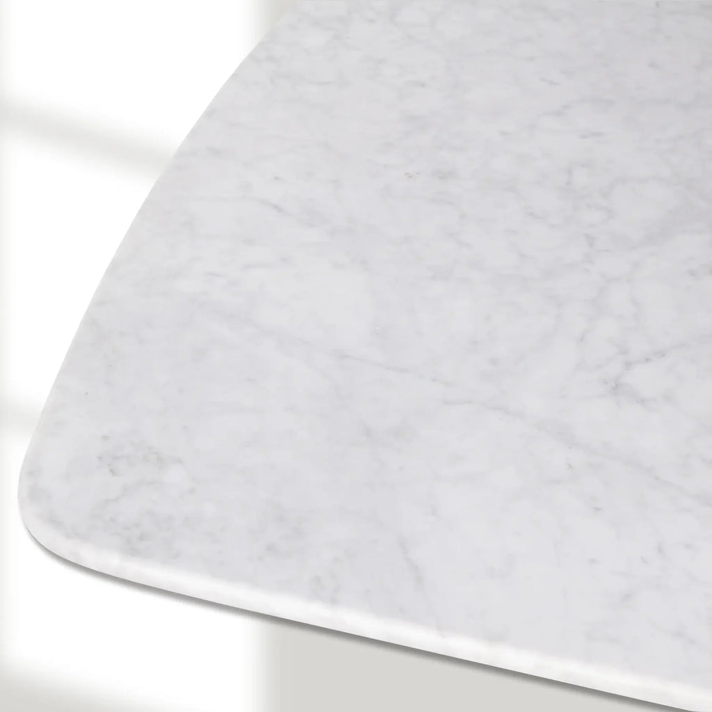 Santos Marble Top Tulip Base Dining Table