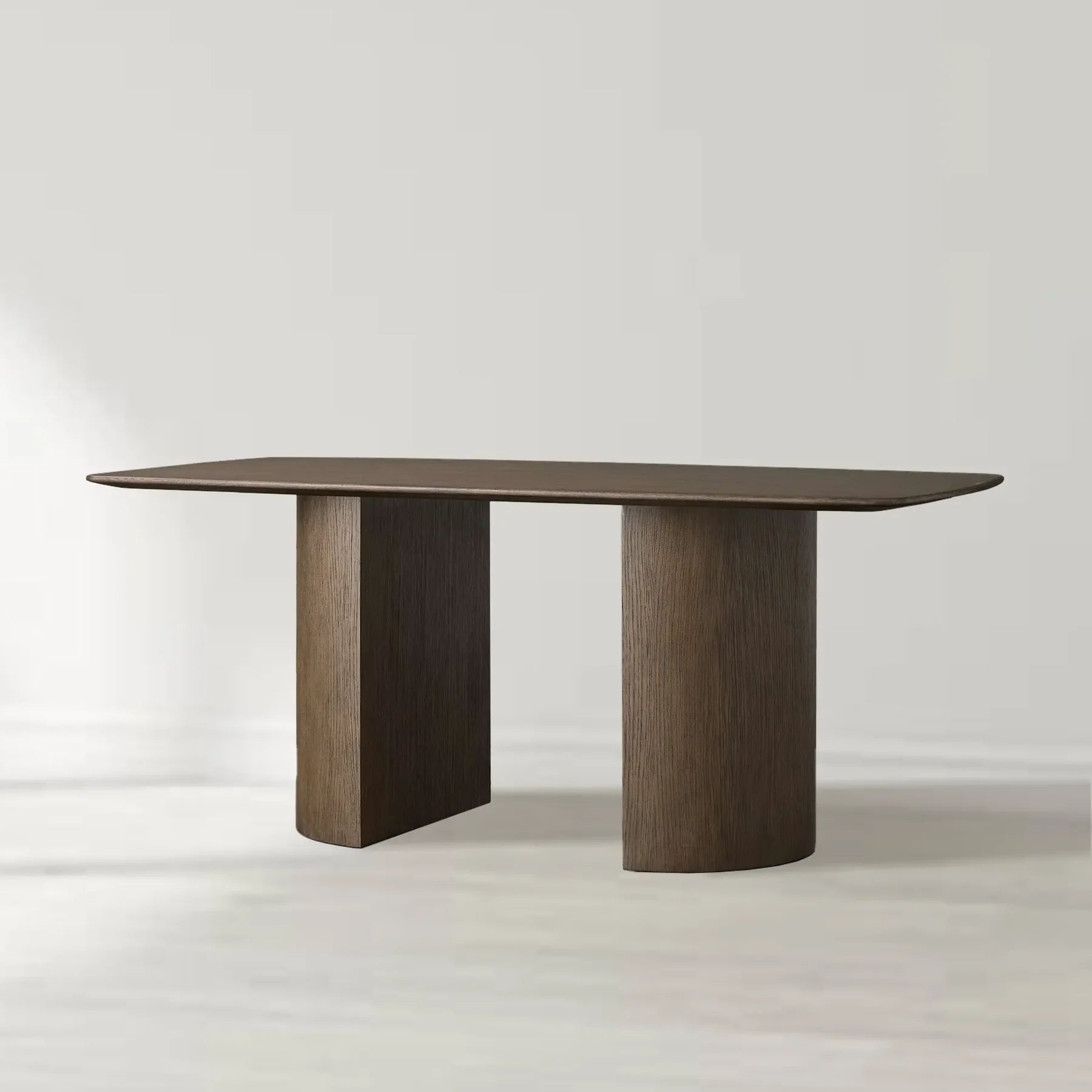 Santos Sculptural Double Pedestal Dining Table