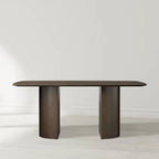 Santos Sculptural Double Pedestal Dining Table