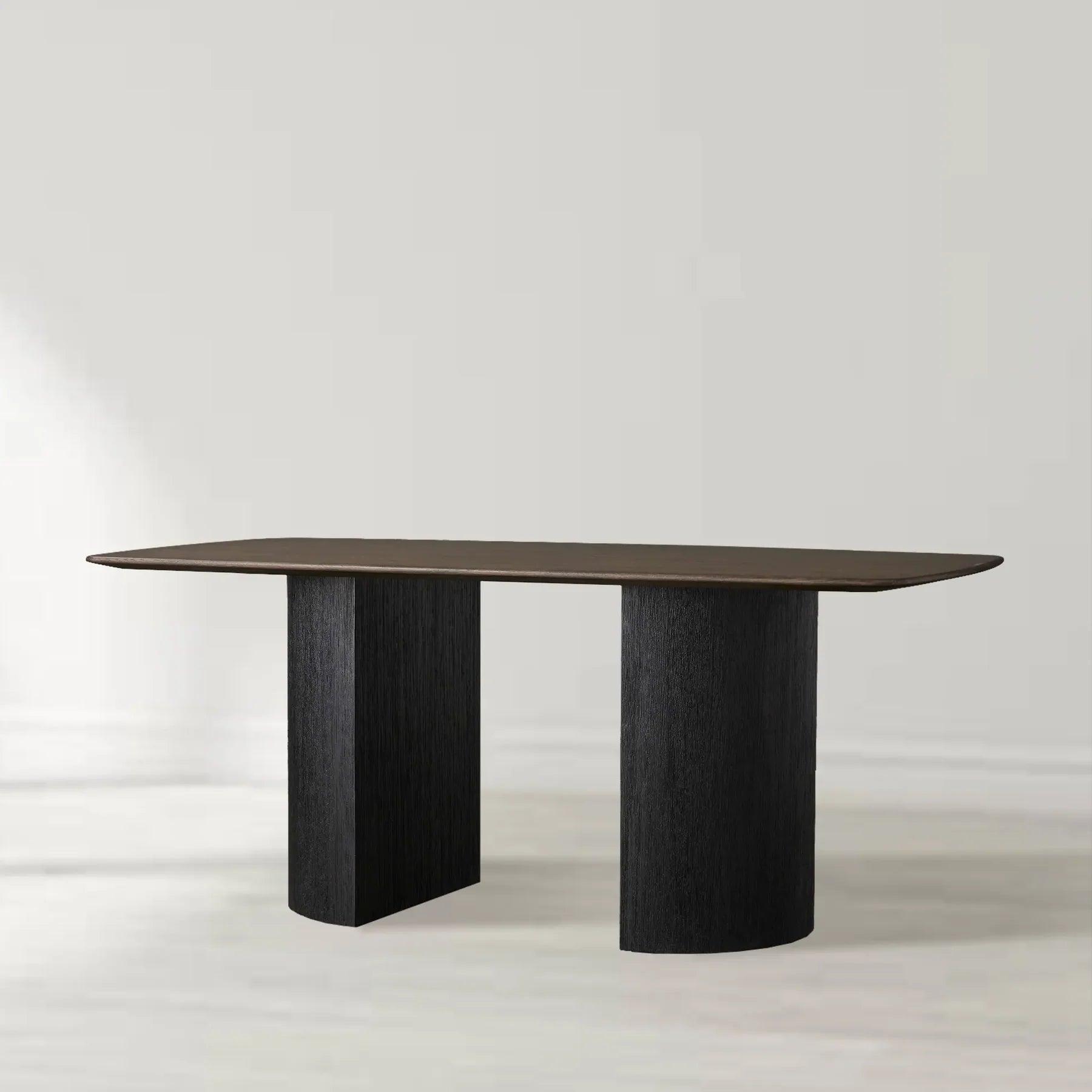 Santos Sculptural Double Pedestal Dining Table