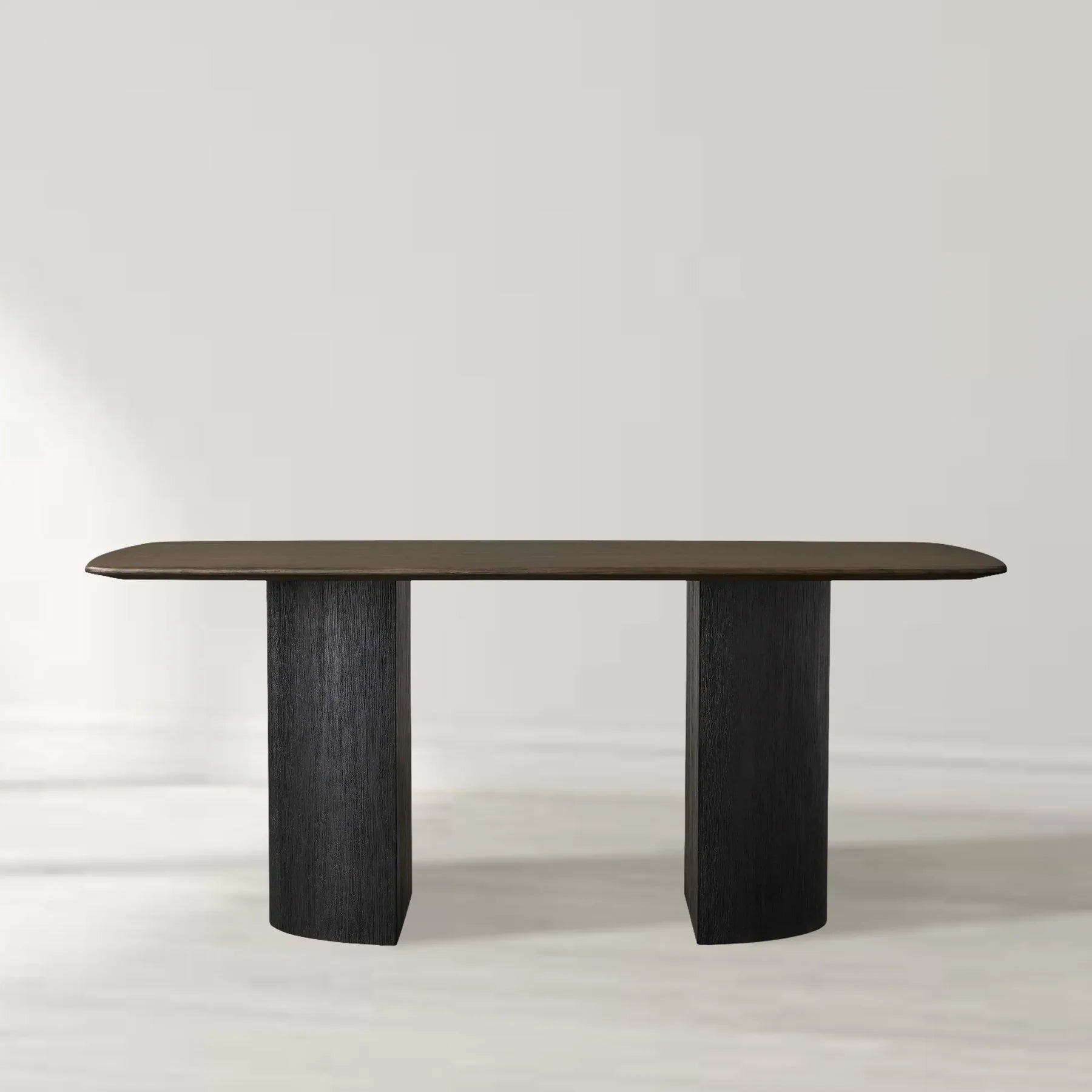 Santos Sculptural Double Pedestal Dining Table
