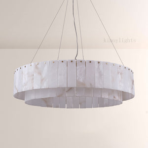 Sawyer Alabaster Round Chandelier