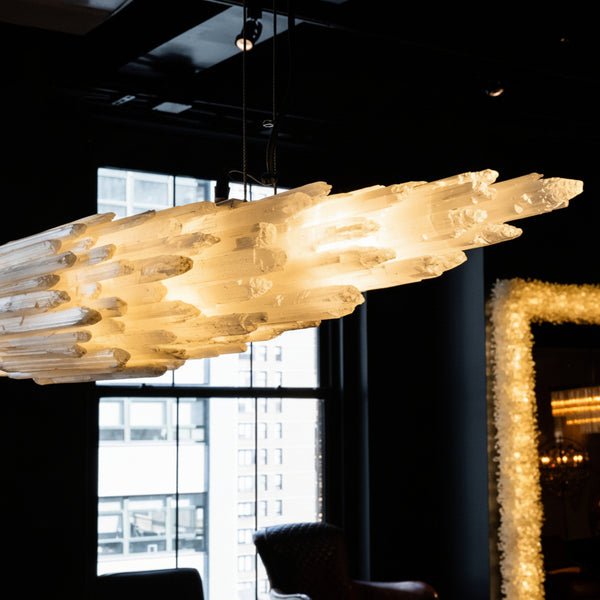 Selenite Crystal  Pendant Chandelier