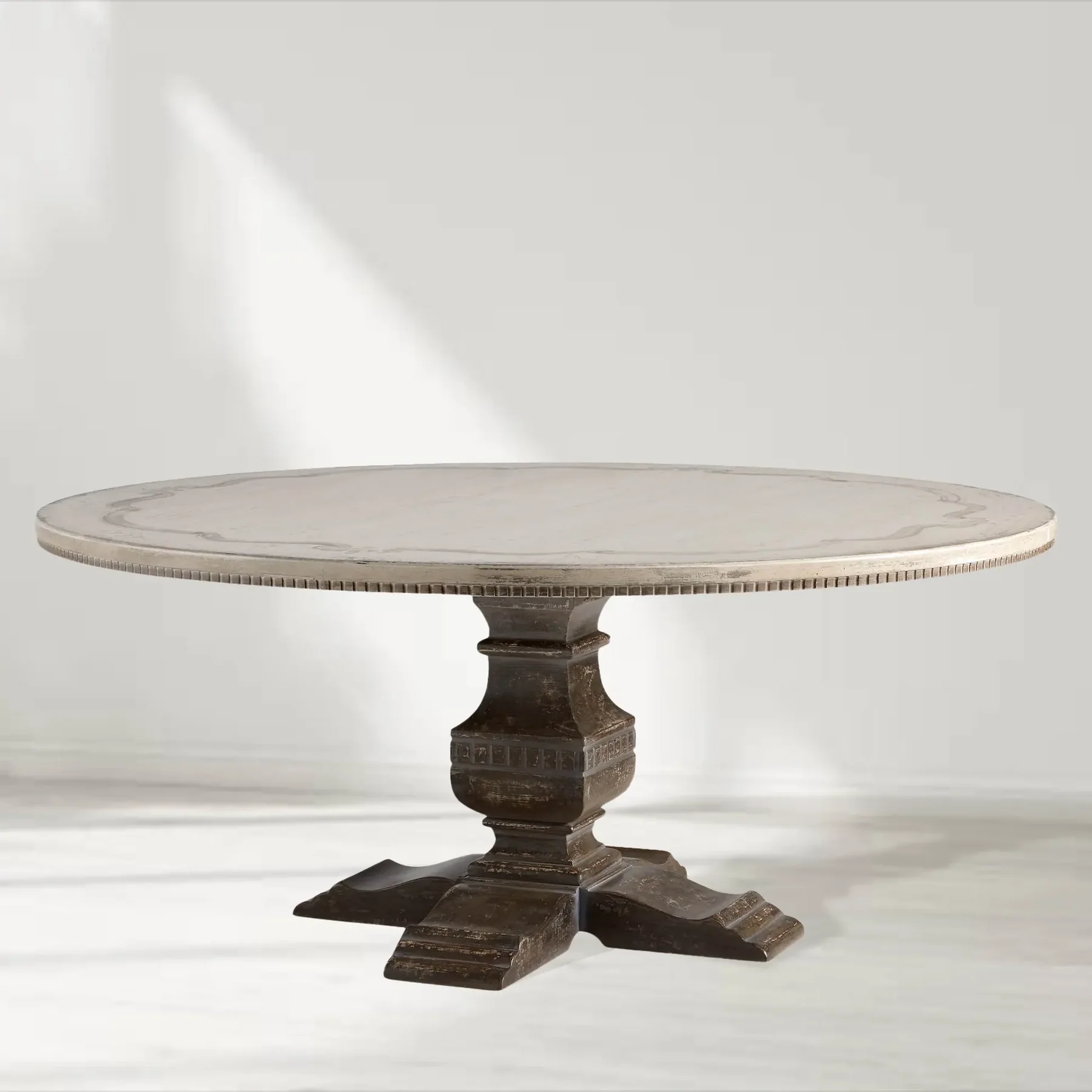 Seraphina Hand-Painted Round Pedestal Dining Table