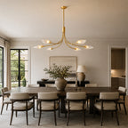 Shesara Clear Glass Linear Chandelier