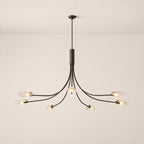 Shesara Clear Glass Round Chandelier