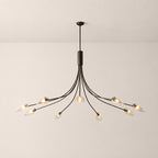 Shesara Clear Glass Round Chandelier