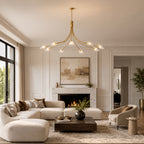 Shesara Clear Glass Round Chandelier