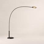 Shesara Smoke Glass Floor Lamp