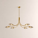 Shesara Smoke Glass Linear Chandelier