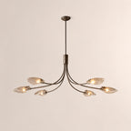 Shesara Smoke Glass Linear Chandelier