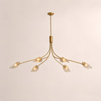 Shesara Smoke Glass Linear Chandelier