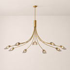 Shesara Smoke Glass Round Chandelier