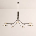 Shesara Smoke Glass Round Chandelier