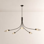 Shesara Smoke Glass Round Chandelier