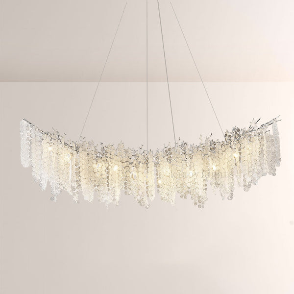 Shiro Noda Crystal Tree Branch Linear Chandelier 72
