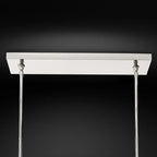 Kelly Glass Double Linear Chandelier 60''