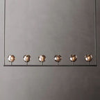 Kelly Glass Linear Chandelier 60''