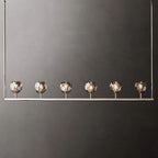 Kelly Glass Linear Chandelier 60''