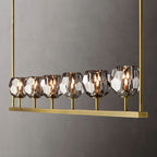 Kelly Glass Linear Chandelier 60''