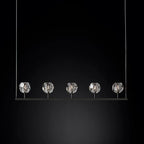 Kelly Glass Linear Chandelier 48''