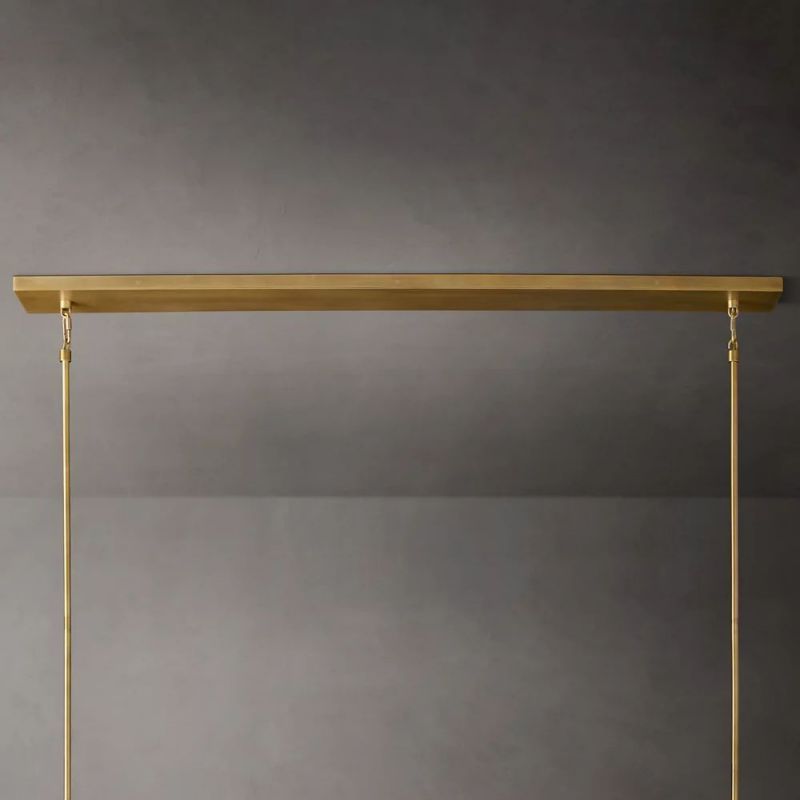 Kelly Glass Linear Chandelier 60''