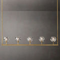 Kelly Glass Linear Chandelier 48''