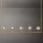 Kelly Glass Linear Chandelier 48''