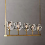 Kelly Glass Linear Chandelier 48''