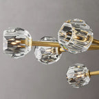 Kelly Glass Oval Chandelier 72''