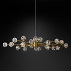 Kelly Glass Oval Chandelier 72''