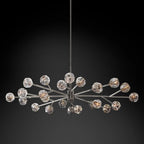 Kelly Glass Oval Chandelier 72''