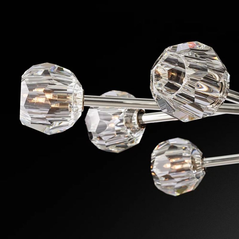 Kelly Glass Oval Chandelier 72''