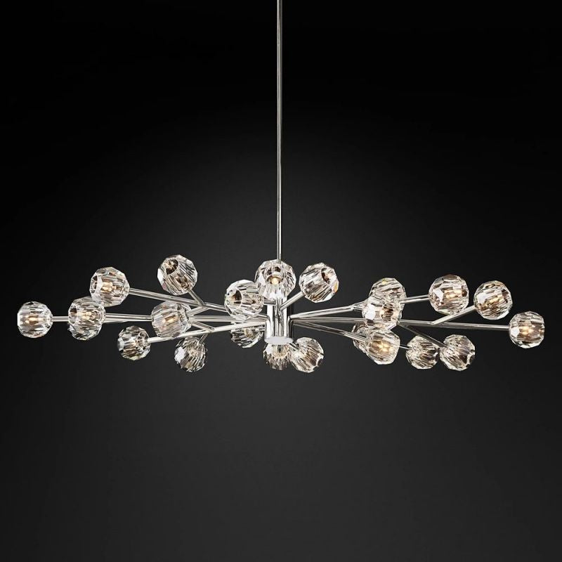 Kelly Glass Oval Chandelier 72''