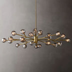 Kelly Glass Oval Chandelier 72''