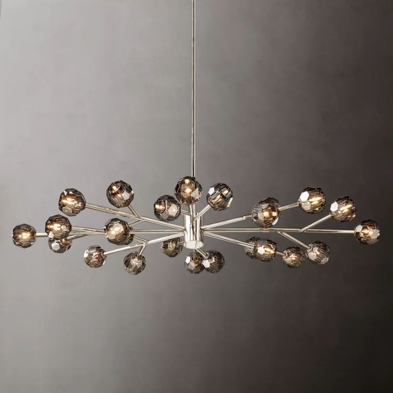 Kelly Glass Oval Chandelier 72''