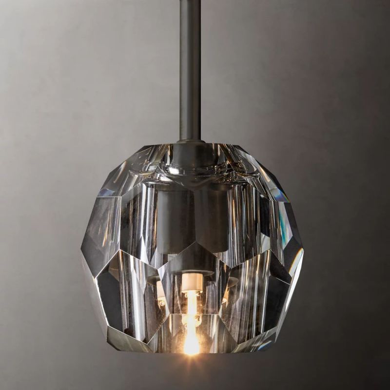 Kelly Clear Glass Rod Pendant