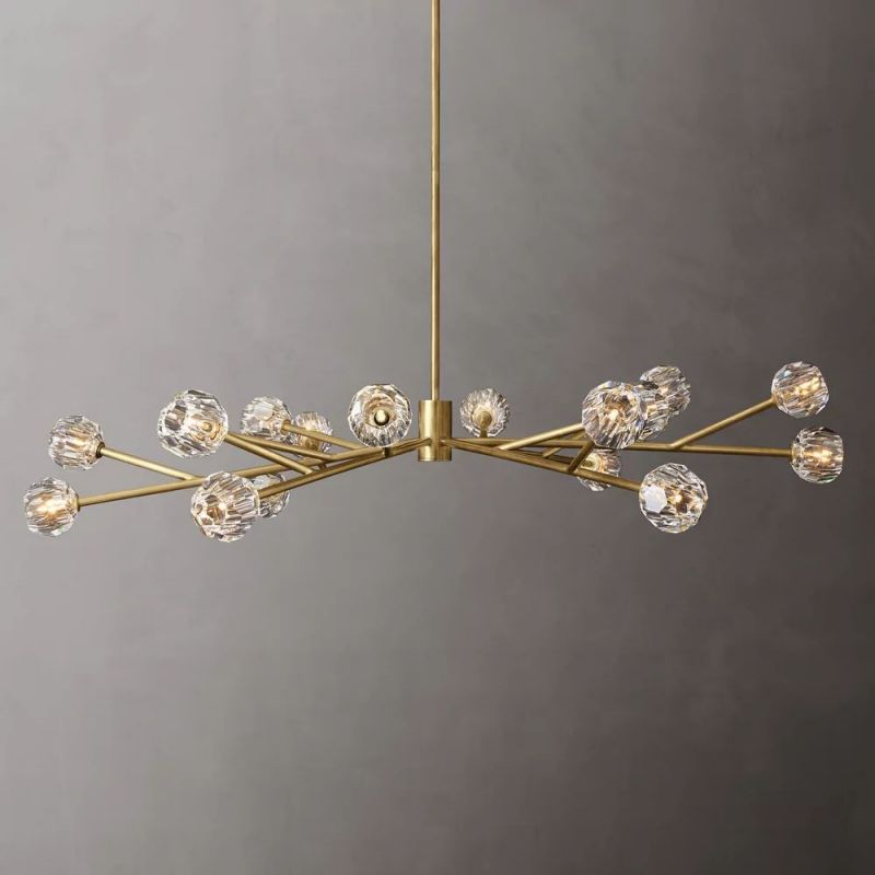 Kelly Glass Round Chandelier 72''