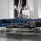 Kelly Glass Round Chandelier 60''