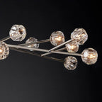 Kelly Glass Round Chandelier 72''