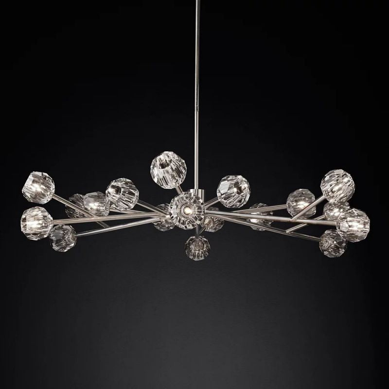 Kelly Glass Round Chandelier 60''