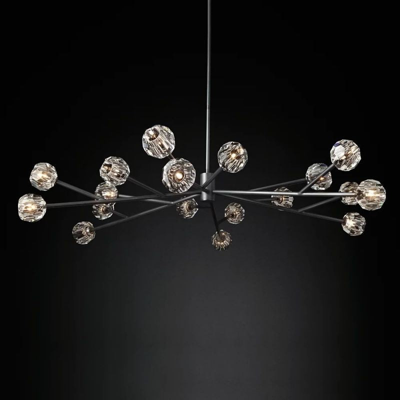 Kelly Glass Round Chandelier 72''