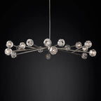 Kelly Glass Round Chandelier 72''