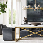 Kelly Glass Round Chandelier 72''