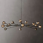 Kelly Glass Round Chandelier 72''
