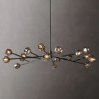Kelly Glass Round Chandelier 72''